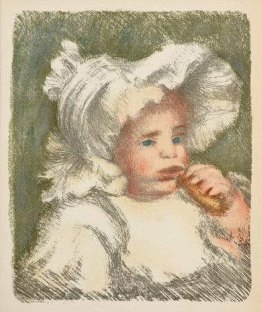 Litografía Renoir - L'Enfant au Biscuit