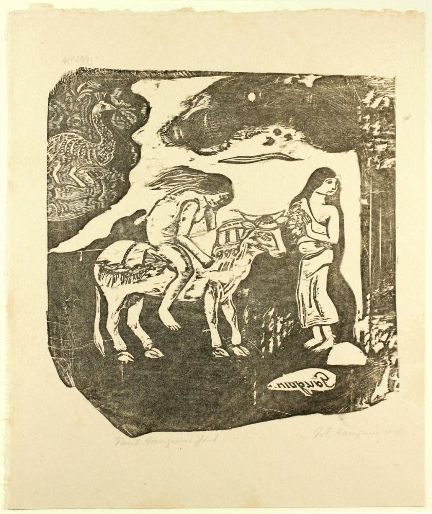 Grabado En Madera Gauguin - L'Enlèvement d'Europe 