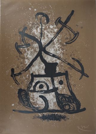 Litografía Miró - L'entraineuse