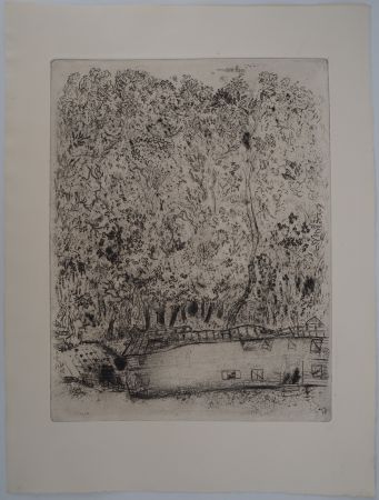 Grabado Chagall - Le parc de Pliouchkine