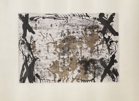 Grabado Tàpies - Les 4 croix