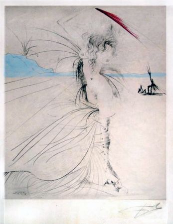 Grabado Dali - Les aigrettes (The Egrets)