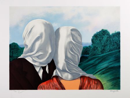 Litografía Magritte - Les Amants (The Lovers)