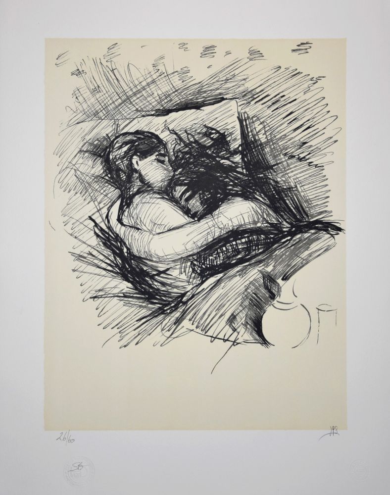 Litografía Munch - Les Amoureux / Lovers - 1890