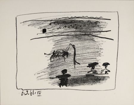 Litografía Picasso - Les Banderilles, 1961