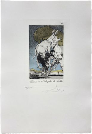 Grabado Dali - Les Caprices de Goya de Dalí