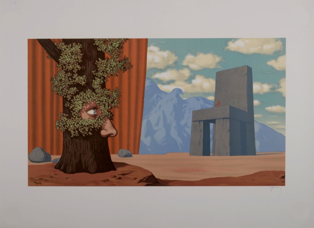 Litografía Magritte - Les Claires-Voies d'un Jeune Regard embaument la Fête d'un Vieil Arbre, 1968