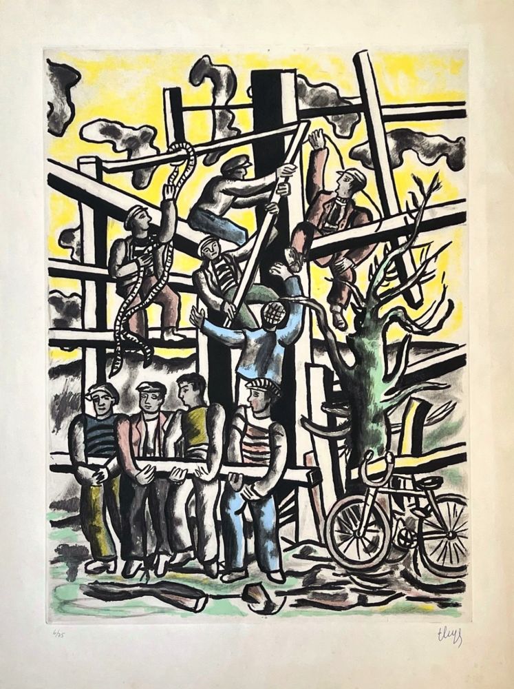 Aguatinta Leger - Les Constructeurs 