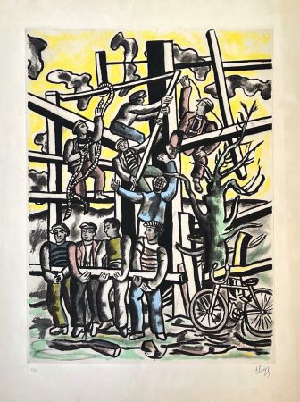 Aguatinta Leger - Les Constructeurs 