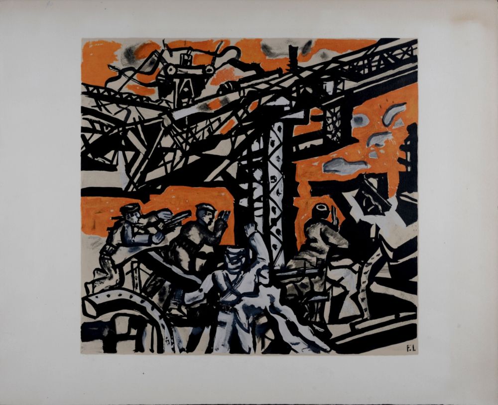 Litografía Leger - Les constructeurs, c. 1955