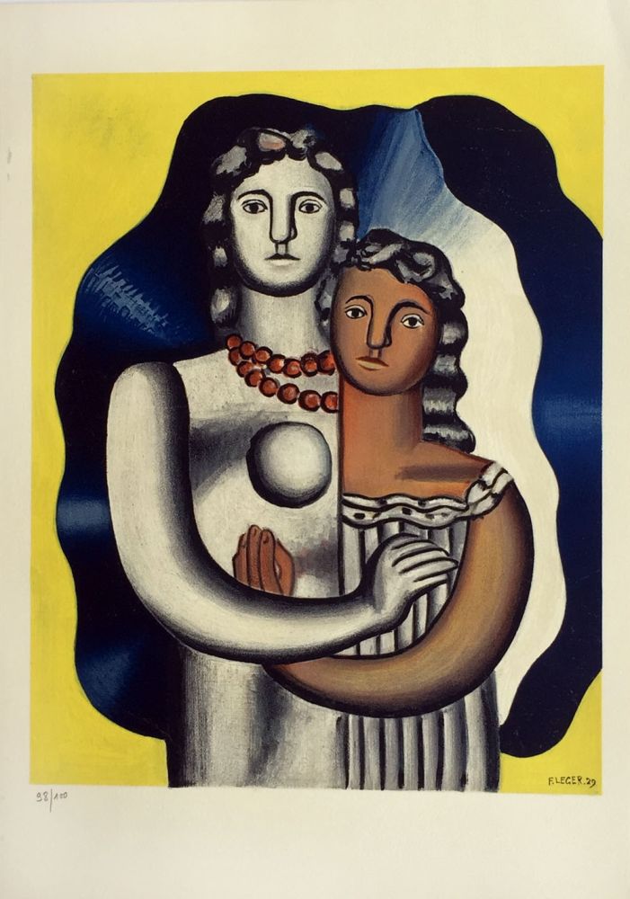 Litografía Leger - Les Deux Figures from 'Derriere Le Miroir'