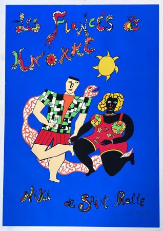 Serigrafía De Saint Phalle - Les fiancés de Knokke 