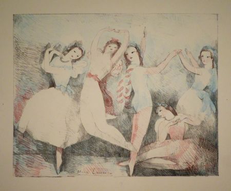 Litografía Laurencin - Les fêtes de la danse