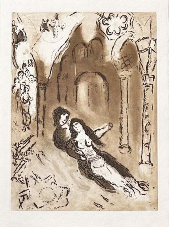 Grabado Chagall - Les grenades