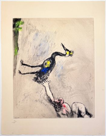 Aguafuerte Chagall - Les Grenouilles qui demandent un Roi