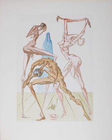 Litografía Dali - Les habitants de Prato