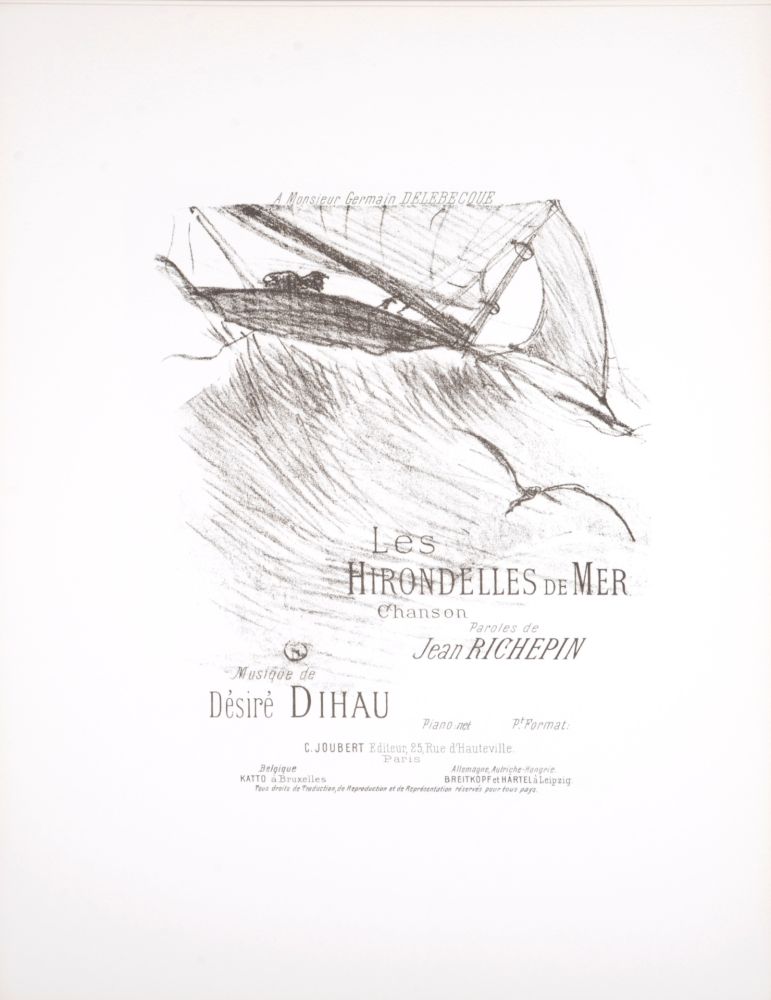 Litografía Toulouse-Lautrec - Les Hirondelles de mer, 1895