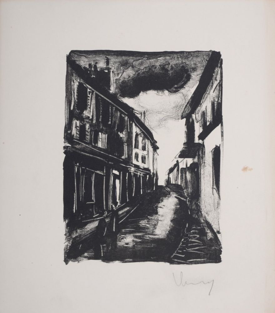 Litografía Vlaminck - Les Hommes Abandonnés, 1927