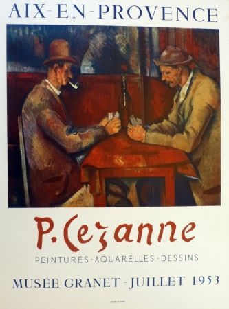 Litografía Cezanne - Les joueurs de carte