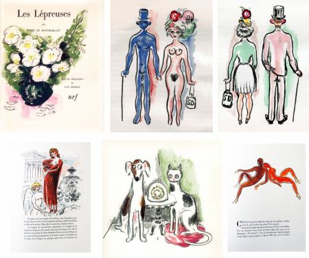 Libro Ilustrado Van Dongen - LES LÉPREUSES. 25 lithographies originales en couleurs (1947)