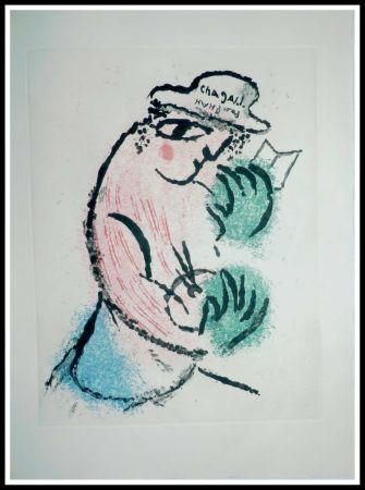Aguafuerte Chagall - LES MAUVAIS SUJETS - Planche 1
