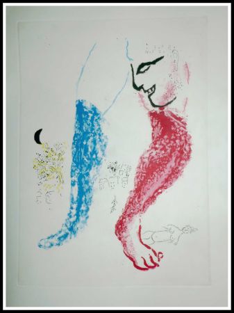 Aguafuerte Chagall - LES MAUVAIS SUJETS - Planche 10