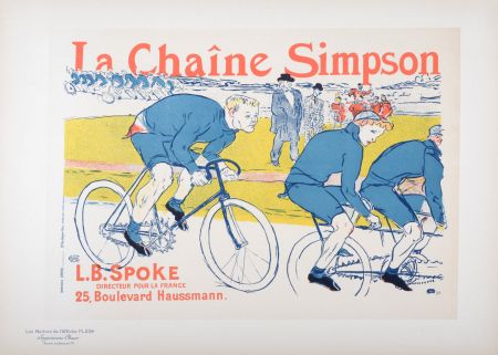 Litografía Toulouse-Lautrec - Les Maîtres de l' Affiche : La Chaîne Simpson, 1900