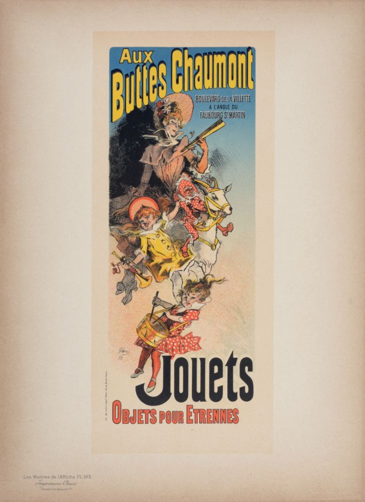 Litografía Cheret - Les Maîtres de l'Affiche : Aux Buttes Chaumont, 1898