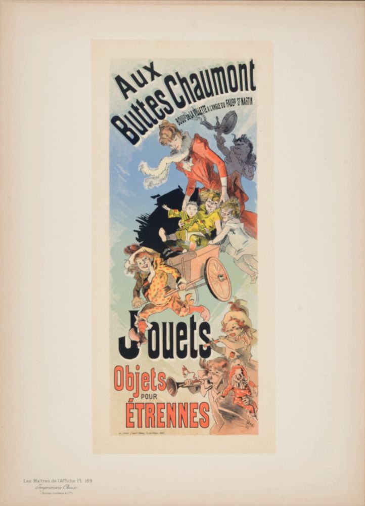 Litografía Cheret - Les Maîtres de l'Affiche : Aux Buttes Chaumont Jouets, 1898
