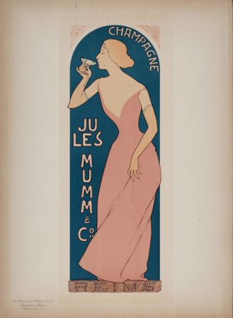 Litografía Realier-Dumas - Les Maîtres de l'Affiche : Champagne Jules MUMM & Co, 1897