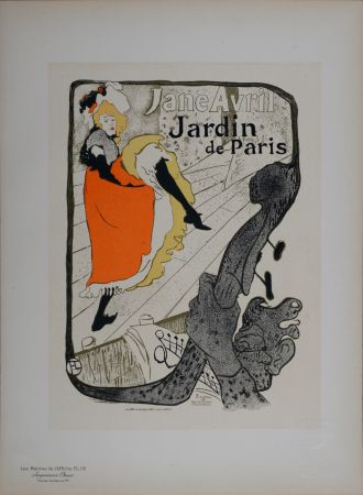 Litografía Toulouse-Lautrec - Les Maîtres de l’Affiche : Jane Avril, 1898