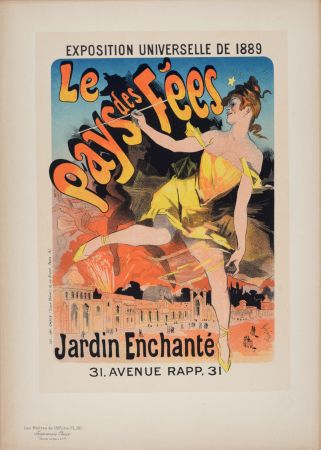 Litografía Cheret - Les Maîtres de l'Affiche : Le Pays des Fées, 1899