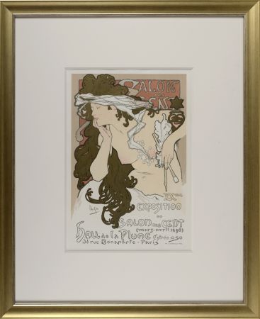 Litografía Mucha - Les Maîtres de l'Affiche : Salon des Cent, 1897
