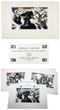 Grabado En Madera Survage - LES MIRACLES DE TOUS LES JOURS. Paris : Pierre Vorms, 1932 - RARISSIME SUITE SIGNÉE. 