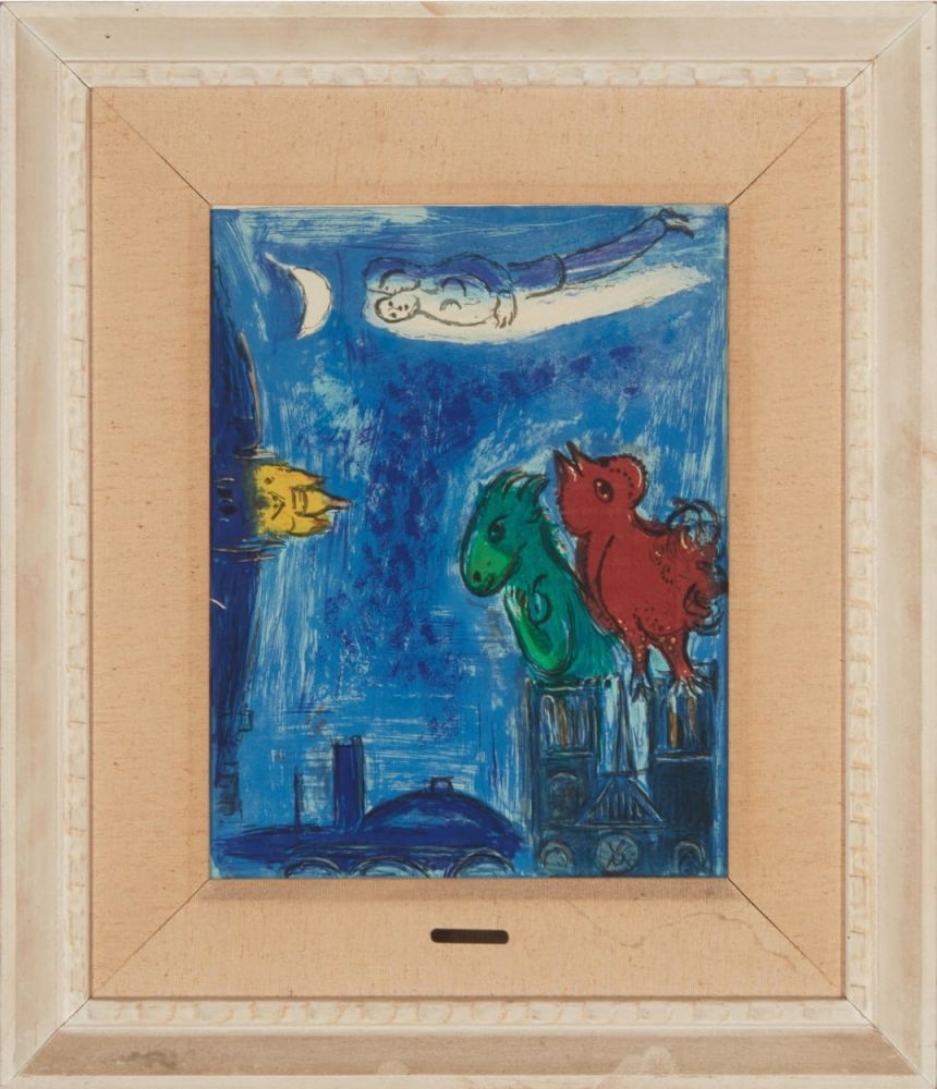 Litografía Chagall - Les Monstres de Notre-Dame