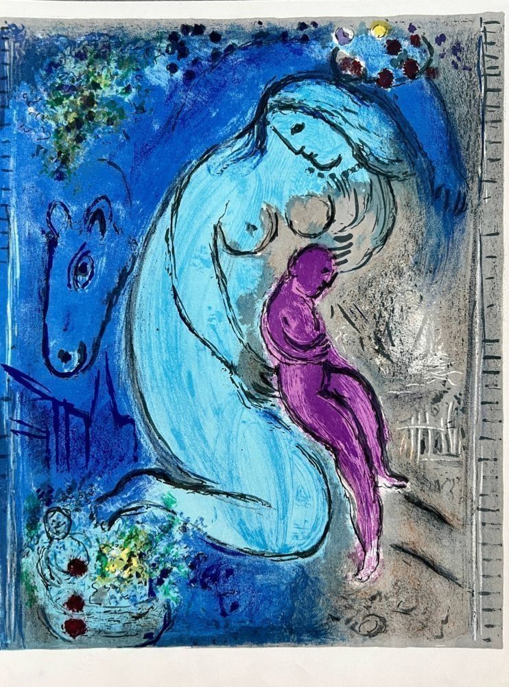 Litografía Chagall - Les Monstres de Notre-Dame