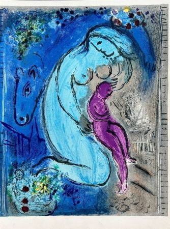 Litografía Chagall - Les Monstres de Notre-Dame