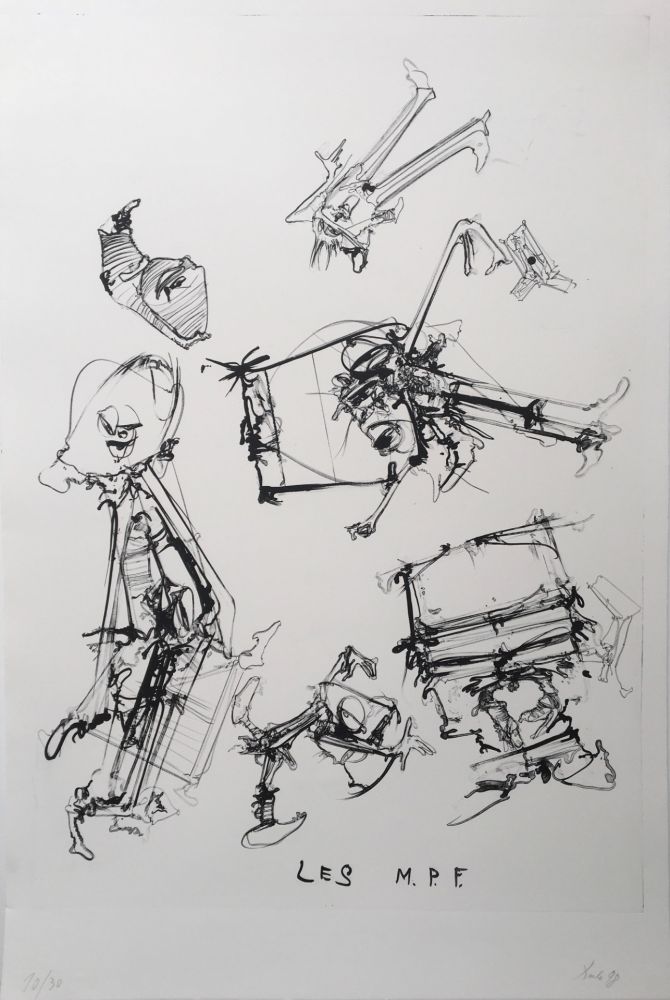 Litografía Dado - Les Méchantes Petites Fées