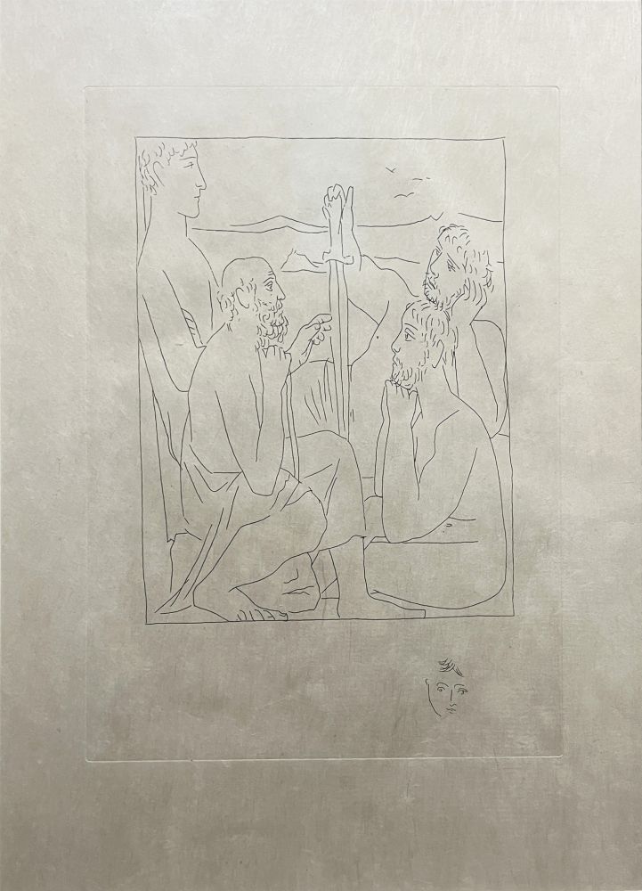 Aguafuerte Picasso - Les Métamorphoses : RÉCITS DE NESTOR SUR LA GUERRE DE TROIE (1931)