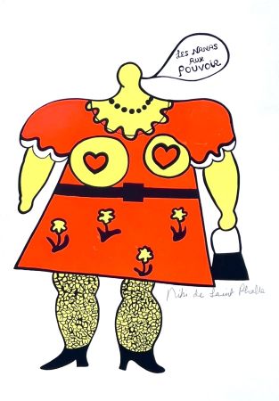 Serigrafía De Saint Phalle - Les Nanas aux pouvoir 