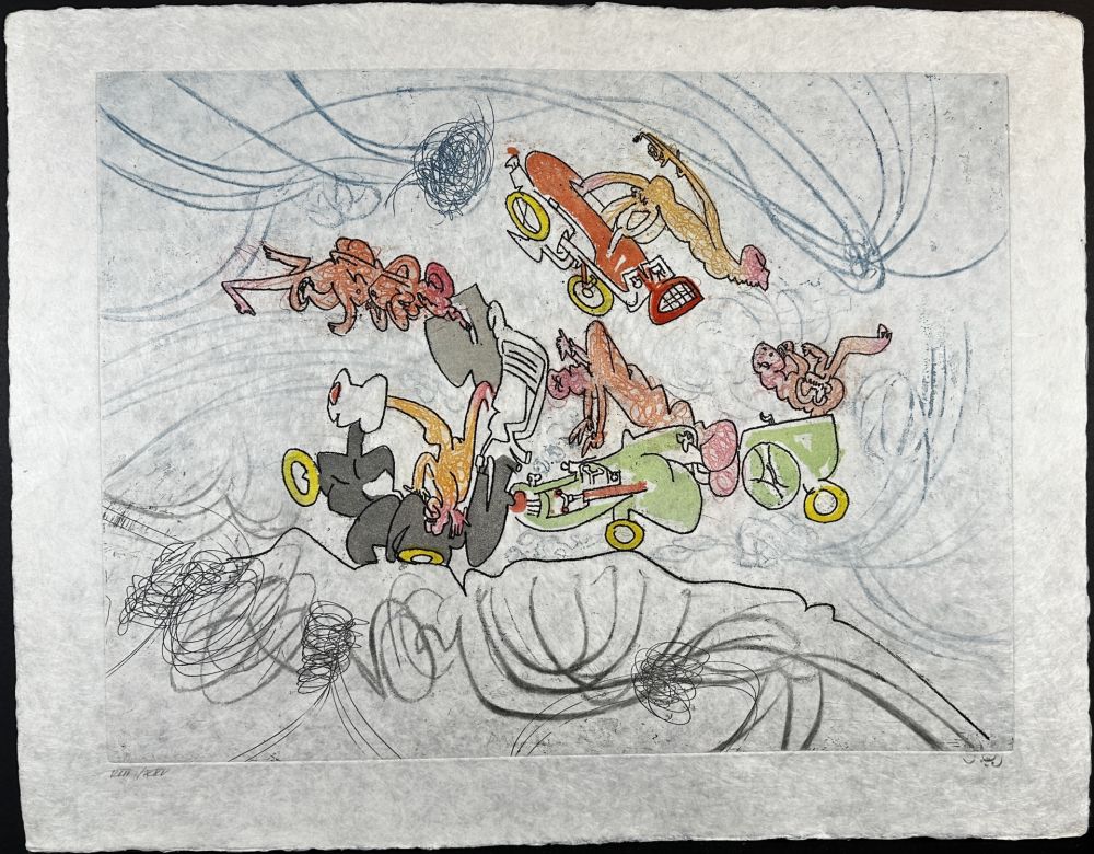 Grabado Matta - Les Oh! Tomobiles Plate 6