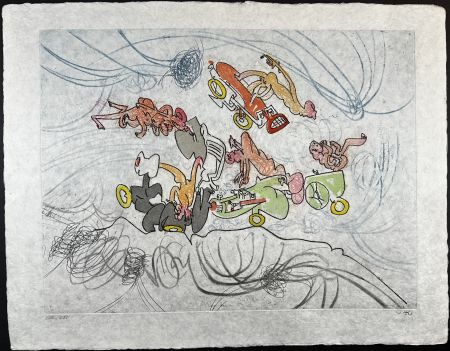 Grabado Matta - Les Oh! Tomobiles Plate 6