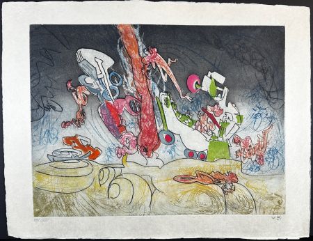Grabado Matta - Les Oh! Tomobiles Plate 7