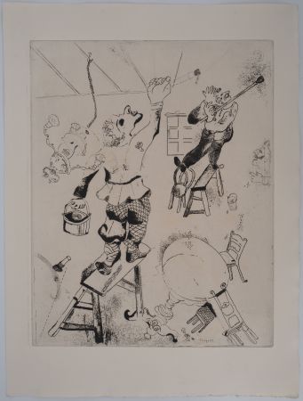 Grabado Chagall - Les peintres, 