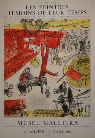 Litografía Chagall - Les peintres témoins de leur temps