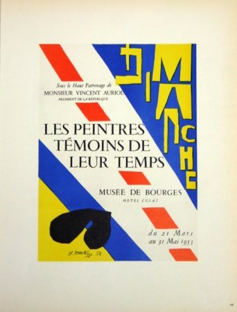 Litografía Matisse - Les Peintres Témoins de Leur Tepls