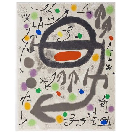 Litografía Miró - Les perseides: plate 2