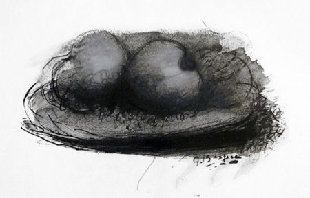 Litografía Braque -  Les Pommes