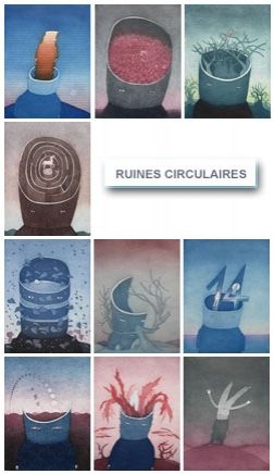 Aguafuerte Y Aguatinta Folon - Les Ruines Circulaires - The Circular Ruins (complet suite)