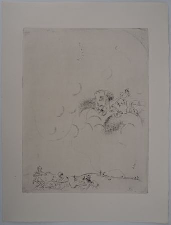 Grabado Chagall - Les rêves de Tchitchikov